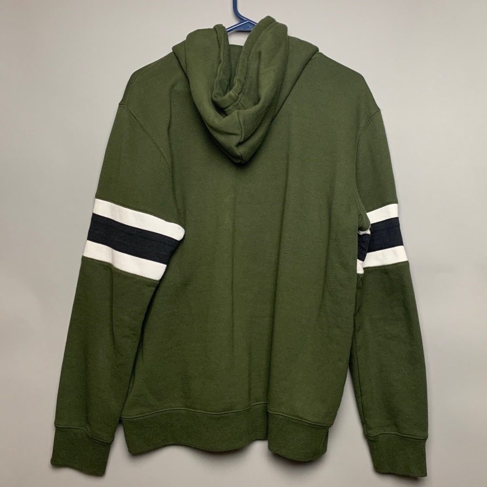 H&M Light Weight Hoodie Green White Black - Picture 7 of 7